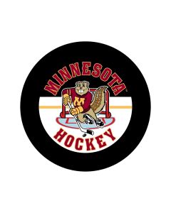 Minnesota Hockey Skating Goldy Puck