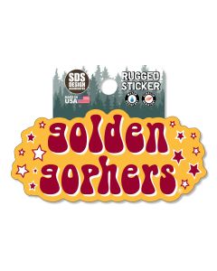 Golden Gophers Script 3" Rugged Sticker