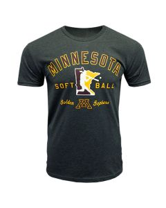 Signature Softball Big Swing Short Sleeve T-Shirt - CHARCOAL - S