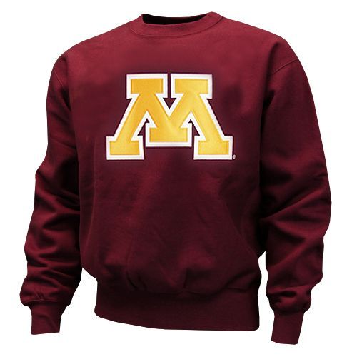 Minnesota Golden Gophers Block M Crew Sweatshirt Gold Country